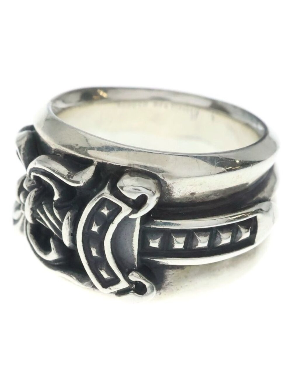 Chrome Hearts Dagger Ring Silver